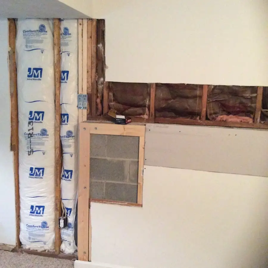 Wall insulation replacement during Structural Drying in Westgate